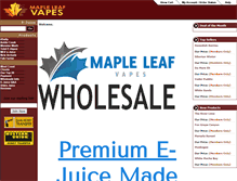Tablet Screenshot of mapleleafvapes.com